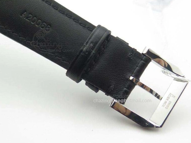 MIROTIME 0322 Portuguese IW545407 Black Dial ZF 1:1 Best Edition On Dark Blue Leather Strap DailyWear 7337